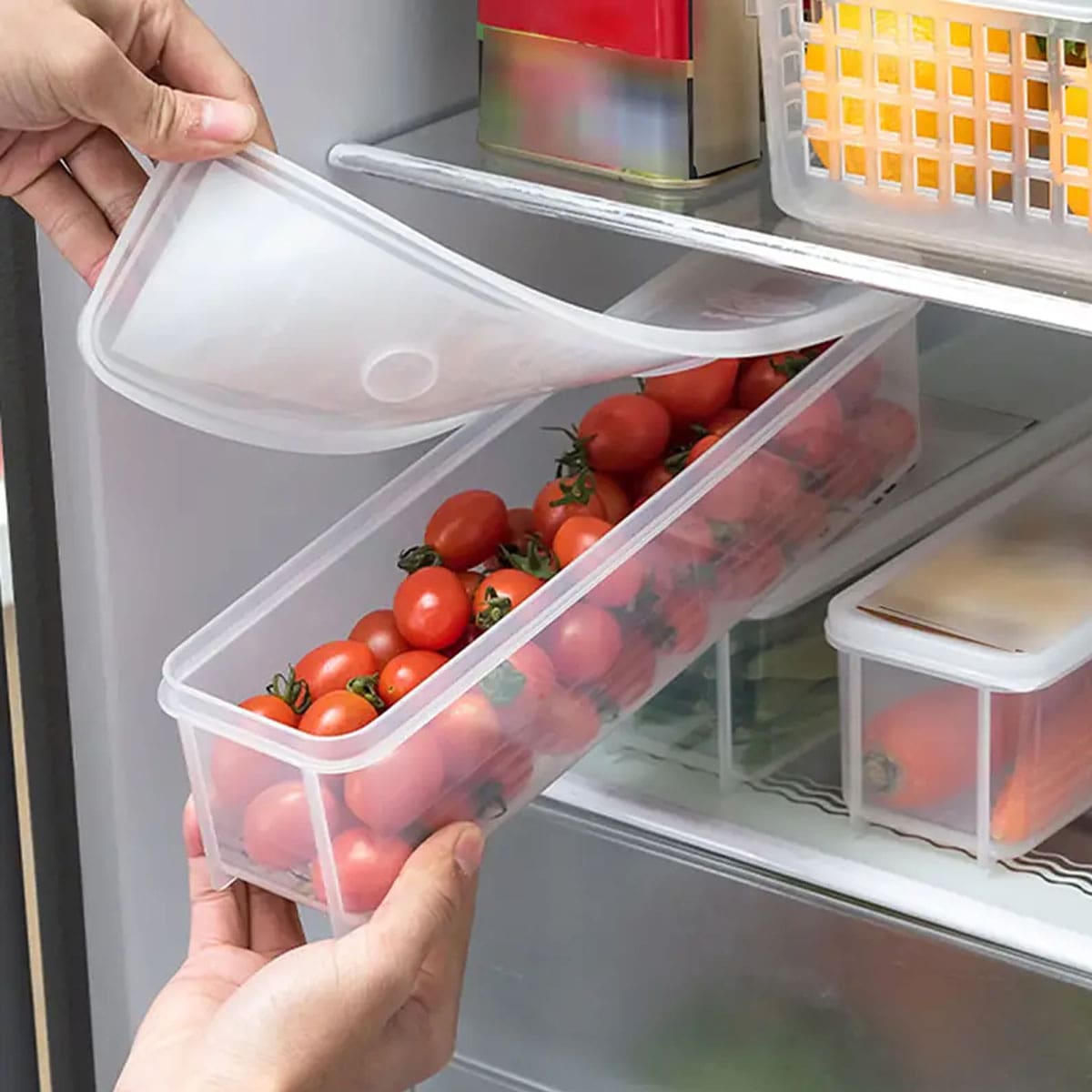 1 Plastic Transparent Storage  - огляд і ціна Food Storage For Refrigerator