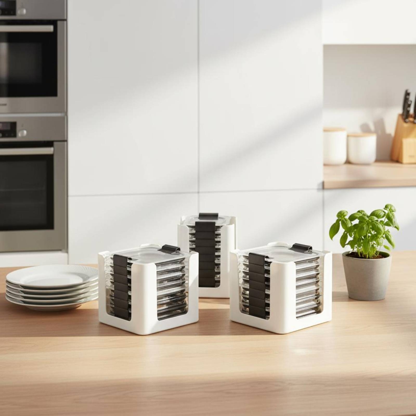 3 Pieces Lid Storage Rack Rect - огляд і ціна Food Storage Rack